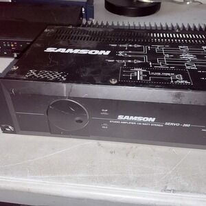 SAMSON SERVO-260 Dual Channel 2-Ch Studio Amplifier 130-Watt‎ Stereo Working